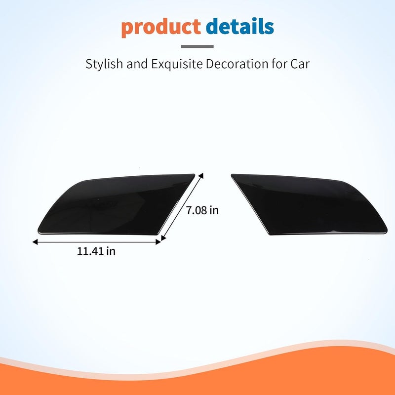 JeCar Front Headlight Cover Smoked Tint Trim Covers Fit for Ford Mustang 2010-2014 - Image 5